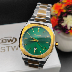 Bestwin Watch – Verified Original | Gold & Green Combo