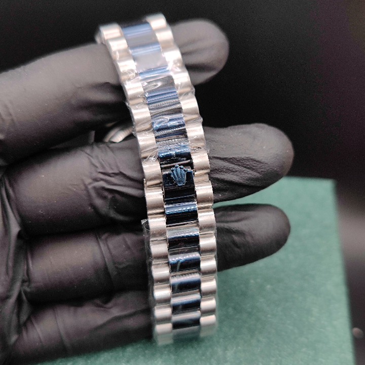 Rolex Watch | Stainless Steel Chain with Blue Dial