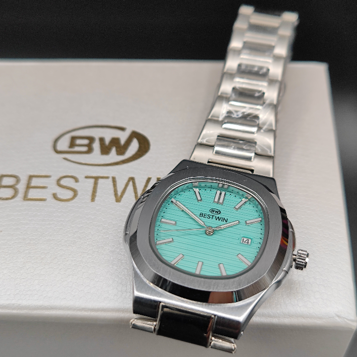Bestwin Original Watch | Elegant Light Blue Dial